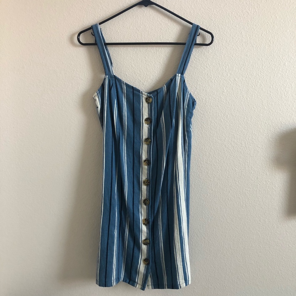 Blue Striped Dress